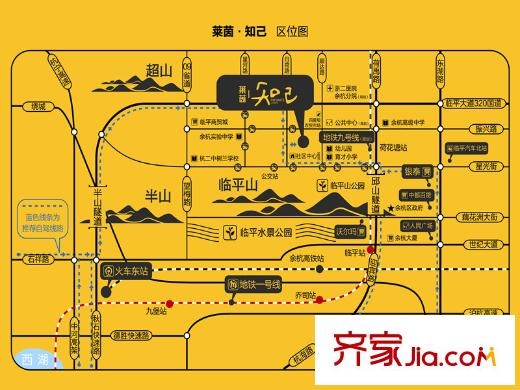 萊茵知己區(qū)位圖