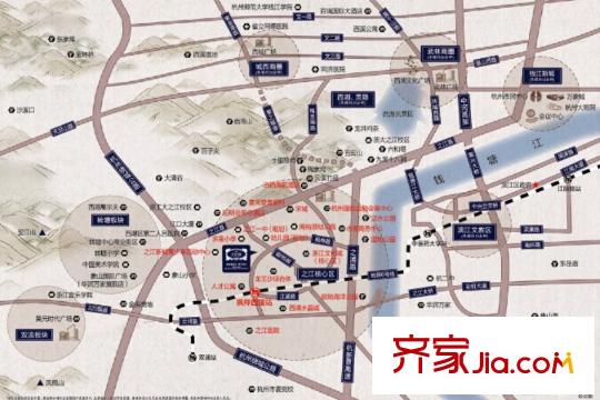 大家之江悅區(qū)位圖