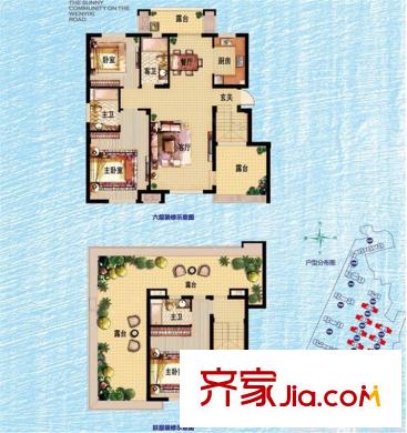 復(fù)地上城Y-F1戶型147方 3室2廳3衛(wèi)1廚