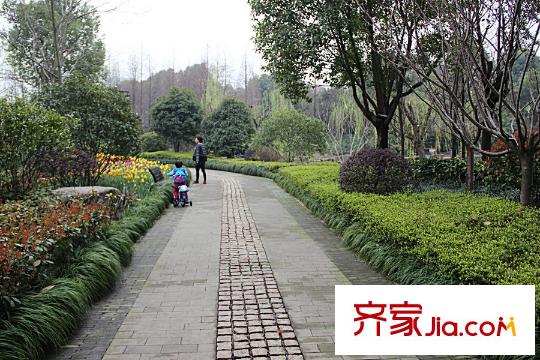 理想康城一品零距離的水景公園