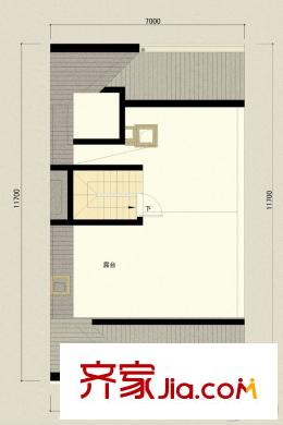 萬(wàn)科坤和玉泉上疊戶型-露臺(tái) 4室2廳3衛(wèi)1廚