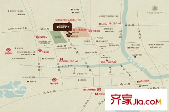 三江花園道壹號區(qū)位圖