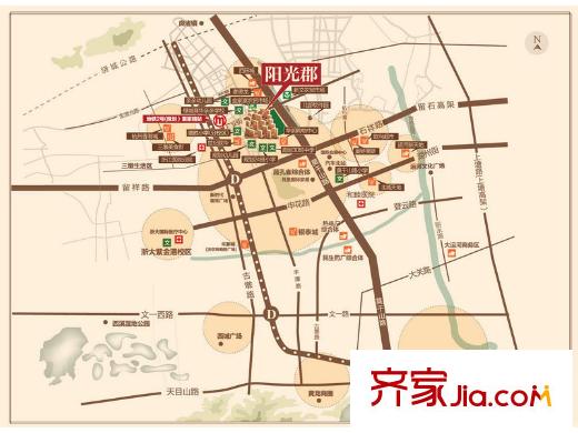 陽(yáng)光郡最新區(qū)位地圖