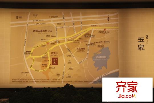 萬科坤和玉泉樓盤地理位置展示（2015.10.13）
