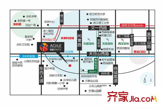 雅居樂國際花園交通圖