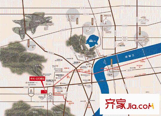 中天之江誠(chéng)品區(qū)域圖
