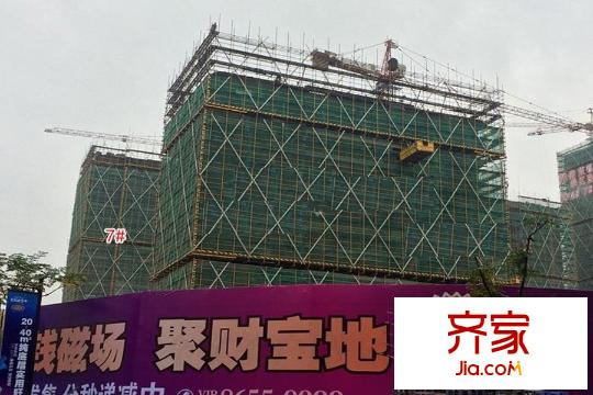 融信藍(lán)孔雀7幢最新建設(shè)進(jìn)度（2015.12.21）