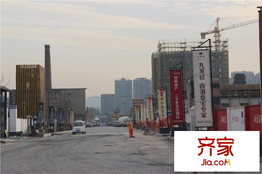 融信藍(lán)孔雀施工現(xiàn)場2014.11