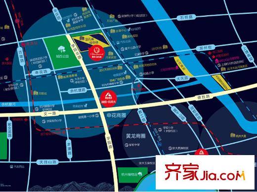 融信藍(lán)孔雀區(qū)位圖