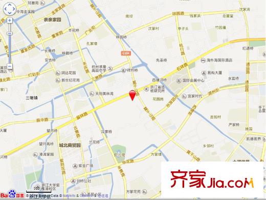 融信藍(lán)孔雀交通圖