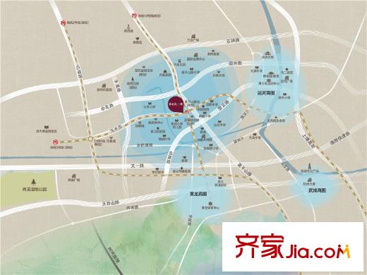 萍水街一平方米區(qū)位圖