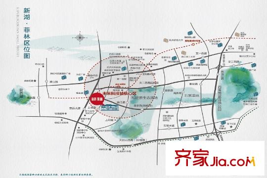 新湖菲林區(qū)位圖