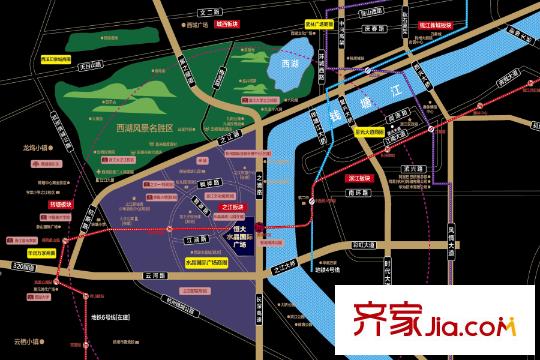 恒大水晶國(guó)際廣場(chǎng)區(qū)位圖
