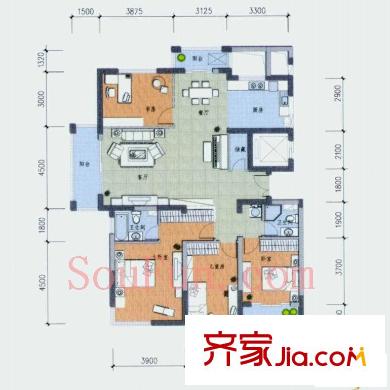  彩虹城 戶型圖