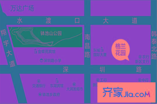 維科格蘭公館區(qū)位圖