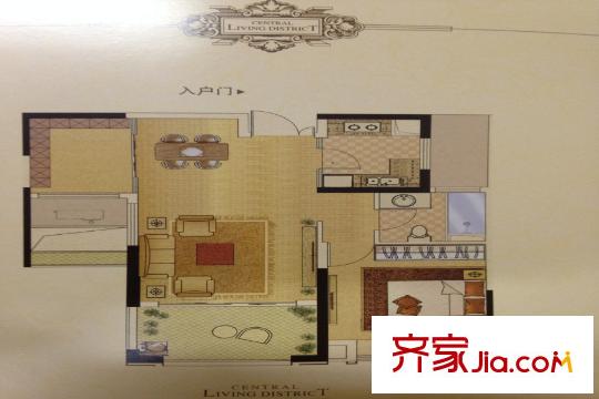 中南世紀(jì)城25號樓A1戶型 2室2廳1衛(wèi)