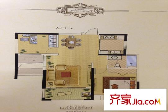 中南世紀(jì)城23-25號樓A2戶型 2室2廳1衛(wèi)