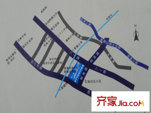 長樂港灣交通示意圖