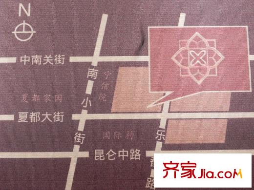 夏都府邸交通示意圖