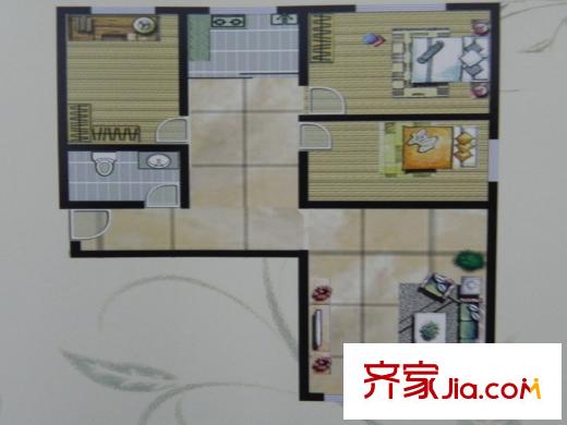 海湖名揚(yáng)三室兩廳114.62平 3室2廳1衛(wèi)1廚
