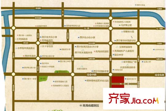 榮府第1城交通示意圖