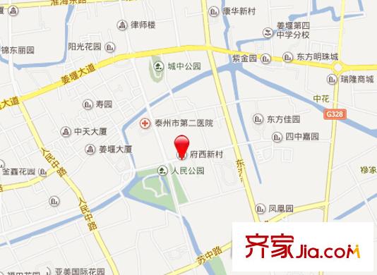 府西新村交通圖