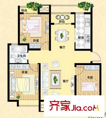 府西新村戶型圖5