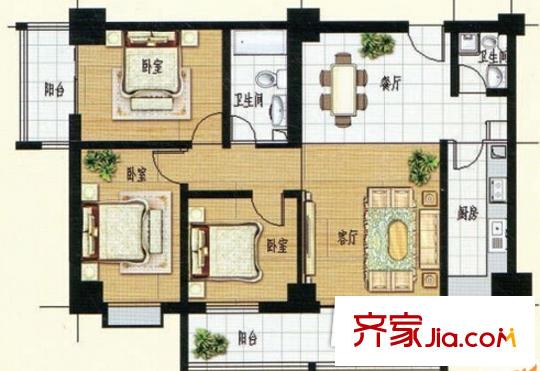 府西新村戶型圖4