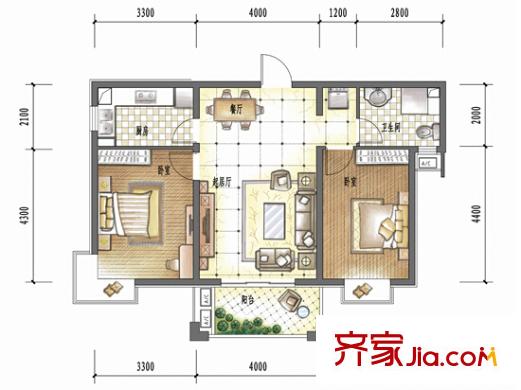 三水佳園 戶型圖4