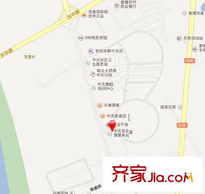 中天新村交通圖