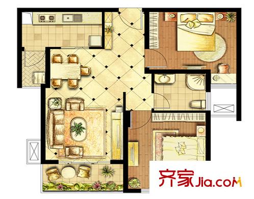 南苑新寓戶型圖1