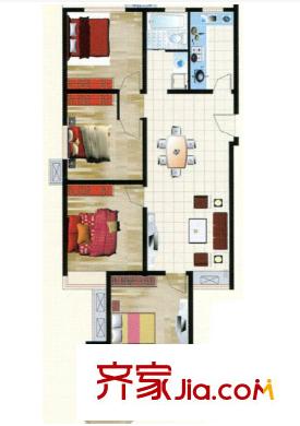 錦都國際花園戶型圖