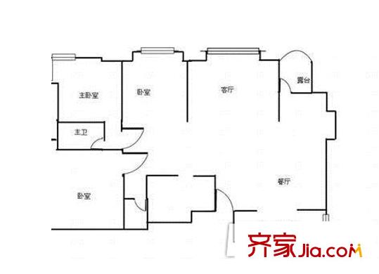 錦都國際花園戶型圖