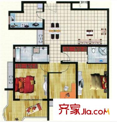 錦都國際花園戶型圖