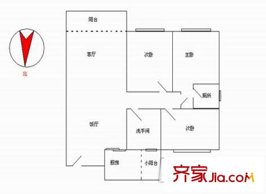 錦繡佳園戶型圖4