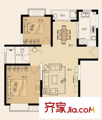 淮海大廈戶型圖3