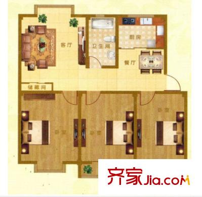匯豐花園戶型圖3
