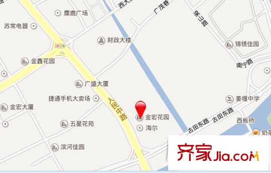 金宏花園交通圖