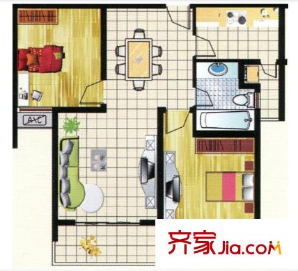 錦都國際花園戶型圖