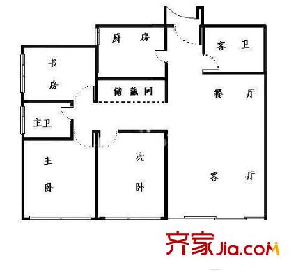 錦繡佳園戶型圖5