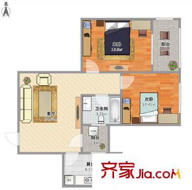 錦繡佳園戶型圖2