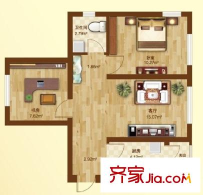鴻潤(rùn)花園戶(hù)型圖55 