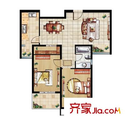 荷葉社區(qū)戶型圖4 