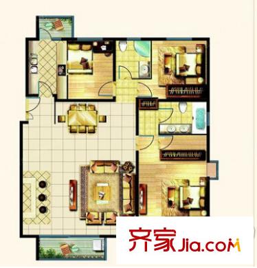 鴻楊華庭戶型圖5