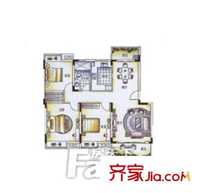 鴻楊華庭戶型圖4