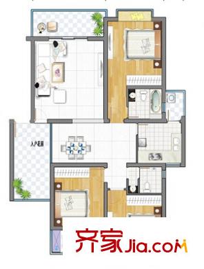 鴻潤花園戶型圖11 