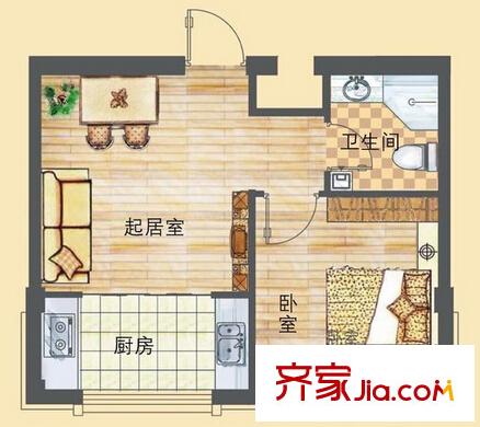 荷葉社區(qū)戶型圖1 