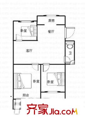 城南新村戶型圖3
