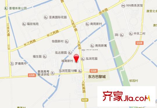 城南新村交通圖