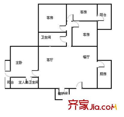 濱河佳園戶型圖5